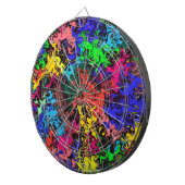 Abstrakte Farbige Drehung / Dartscheibe (Vorderseite rechts)