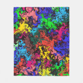 Abstrakte Farbige Drehung / Fleecedecke (Vorderseite)