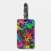 Abstrakte Farbige Drehung / Gepäckanhänger (Rückseite vertikal)