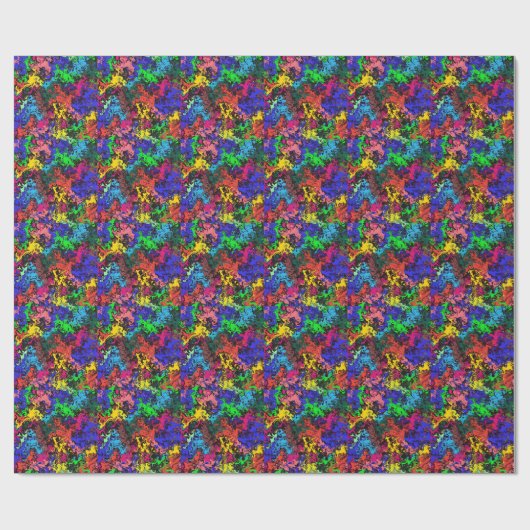 Abstrakte Farbige Drehung / Geschenkpapier (Flach)