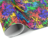 Abstrakte Farbige Drehung / Geschenkpapier (Rolleneckpunkt)