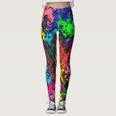 Abstrakte Farbige Drehung / Leggings (Vorderseite)