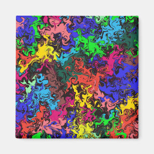Abstrakte Farbige Drehung / Magnet
