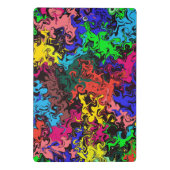 Abstrakte Farbige Drehung / Mini Klemmbrett (Rückseite)