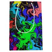 Abstrakte Farbige Drehung / Mittlere Geschenktüte (Vorderseite)