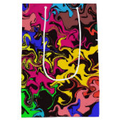 Abstrakte Farbige Drehung / Mittlere Geschenktüte (Rückseite)