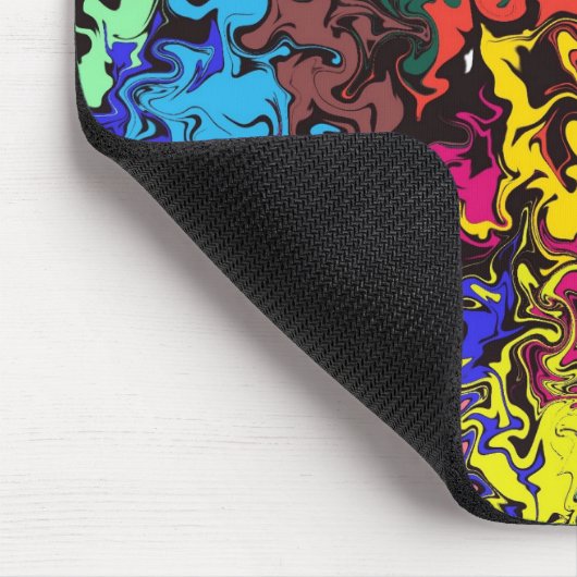 Abstrakte Farbige Drehung / Mousepad (Ecke)