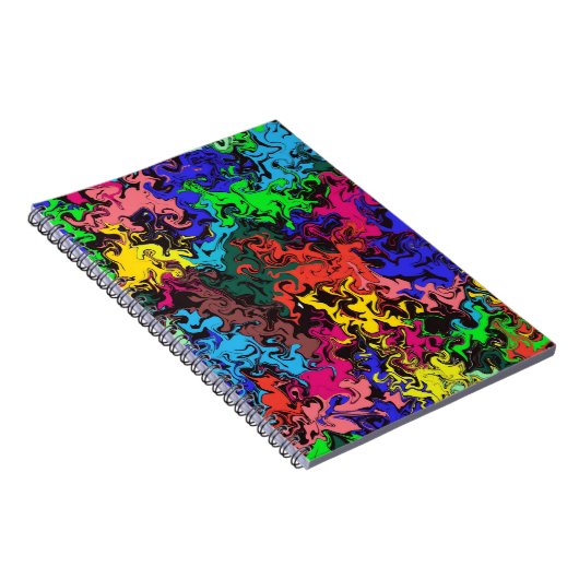 Abstrakte Farbige Drehung / Notizblock (Rechte Seite)
