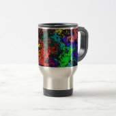 Abstrakte Farbige Drehung / Reisebecher (VorderseiteRechts)