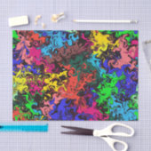 Abstrakte Farbige Drehung / Seidenpapier (Handwerk)