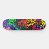 Abstrakte Farbige Drehung / Skateboard (Horizontal)