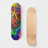Abstrakte Farbige Drehung / Skateboard (Vorderseite)