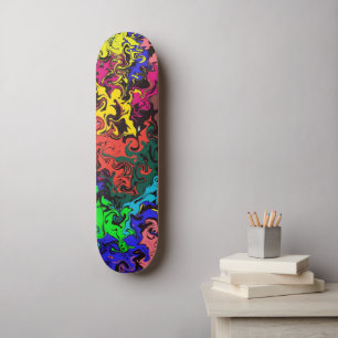 Abstrakte Farbige Drehung / Skateboard
