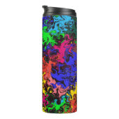 Abstrakte Farbige Drehung / Thermosbecher (Nach rechts gedreht)