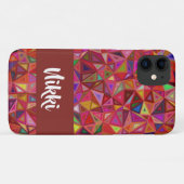 Abstrakte, farbige Dreiecke Case-Mate iPhone Hülle (Rückseite (Horizontal))