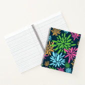 Abstrakte Farbige Fireworks Blume SpiralNotebook Notizblock (Innenseite)