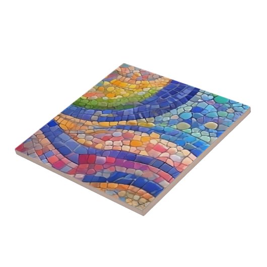 Abstrakte farbige Flow Gaudi-ähnliche Imitate Mosa Fliese (Seite)