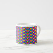 Abstrakte, farbige Formen Espressotasse (Vorderseite Rechts)