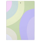 Abstrakte, farbige Formen Klemmbrett (Rückseite)