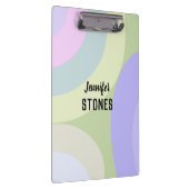 Abstrakte, farbige Formen Klemmbrett (Rechts)