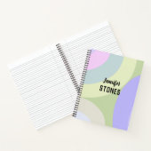 Abstrakte, farbige Formen Notizblock (Innenseite)