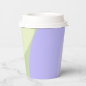 Abstrakte, farbige Formen Pappbecher (Rückseite)