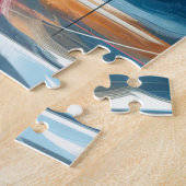 Abstrakte farbige Frau im Gesicht Puzzle (Seite)