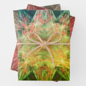 Abstrakte Farbige Geometrie Geschenkpapier Set (Beispiel)