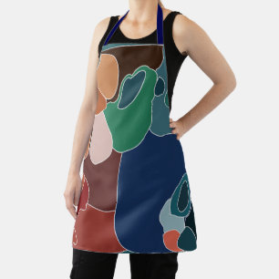 Abstrakte Farbige Künstlerische Artsy Künstlerin Schürze