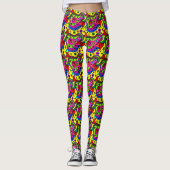 Abstrakte farbige Leggings, Leggings (Vorderseite)