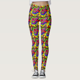 Abstrakte farbige Leggings, Leggings