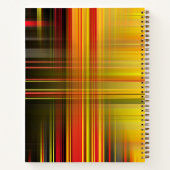 Abstrakte farbige Linien Notebook Notizblock (Rückseite)