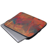 Abstrakte Farbige Malerei #2 Laptopschutzhülle (Vorne Knopf)