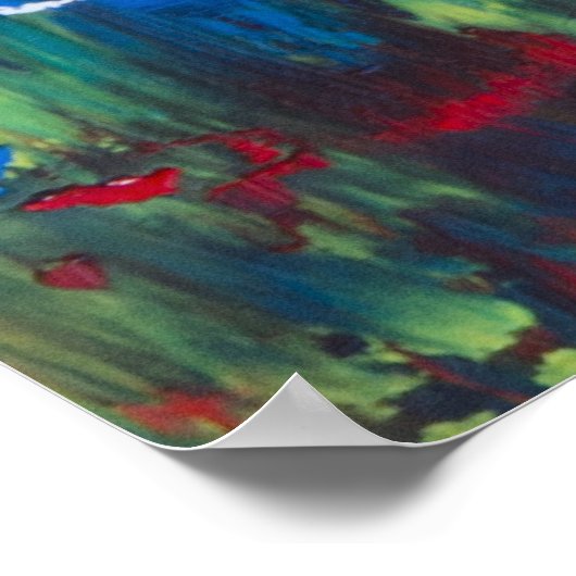 Abstrakte farbige Malerei 2 Poster (Ecke)