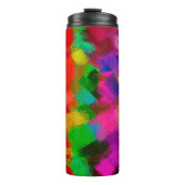 Abstrakte Farbige Malerei #3 Thermosbecher (Vorderseite)