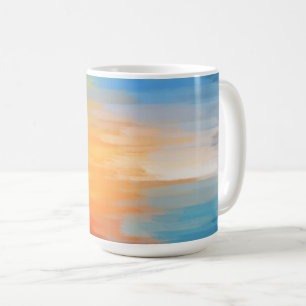 Abstrakte farbige Malerei Kaffeetasse