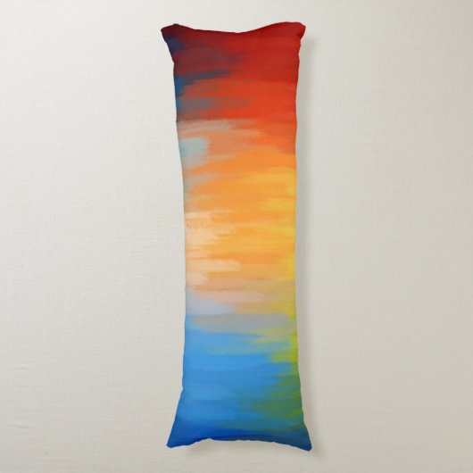 Abstrakte farbige Malerei Seitenschläferkissen (Vorderseite Vertikal)