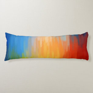 Abstrakte farbige Malerei Seitenschläferkissen