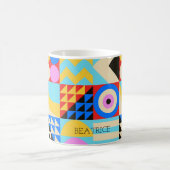 Abstrakte Farbige moderne geometrische Tasse (Mittel)