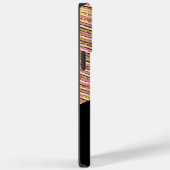 Abstrakte Farbige, moderne Monogram, rosa Gelb Gol Case-Mate iPhone Hülle (Rückseite / Rechts)