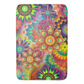 Abstrakte Farbige Multi-Room Zuhause-Ruck oder Mat Badematte (Vorderseite Vertikal)