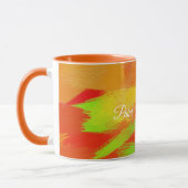 Abstrakte farbige Pinselstriche texture.text. Tasse (Links)