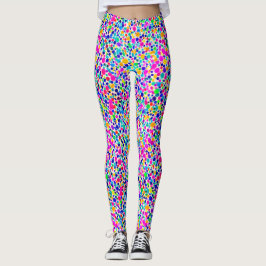 Abstrakte Farbige Regenbogenfarben-Muster Leggings