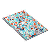 Abstrakte farbige Rose: Vintage Blumen Notizblock (Rechte Seite)