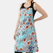 Abstrakte farbige Rose: Vintage Blumen Schürze (InSitu)