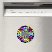 Abstrakte farbige Sterne Magnet (In Situ (Geschirrspüler))