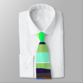 Abstrakte, farbige Streifen Krawatte (Gebunden)