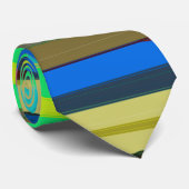 Abstrakte, farbige Streifen Krawatte (Gerollt)