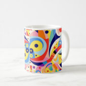 Abstrakte farbige Tasse (VorderseiteRechts)