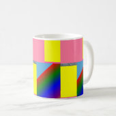Abstrakte farbige Tasse (VorderseiteRechts)